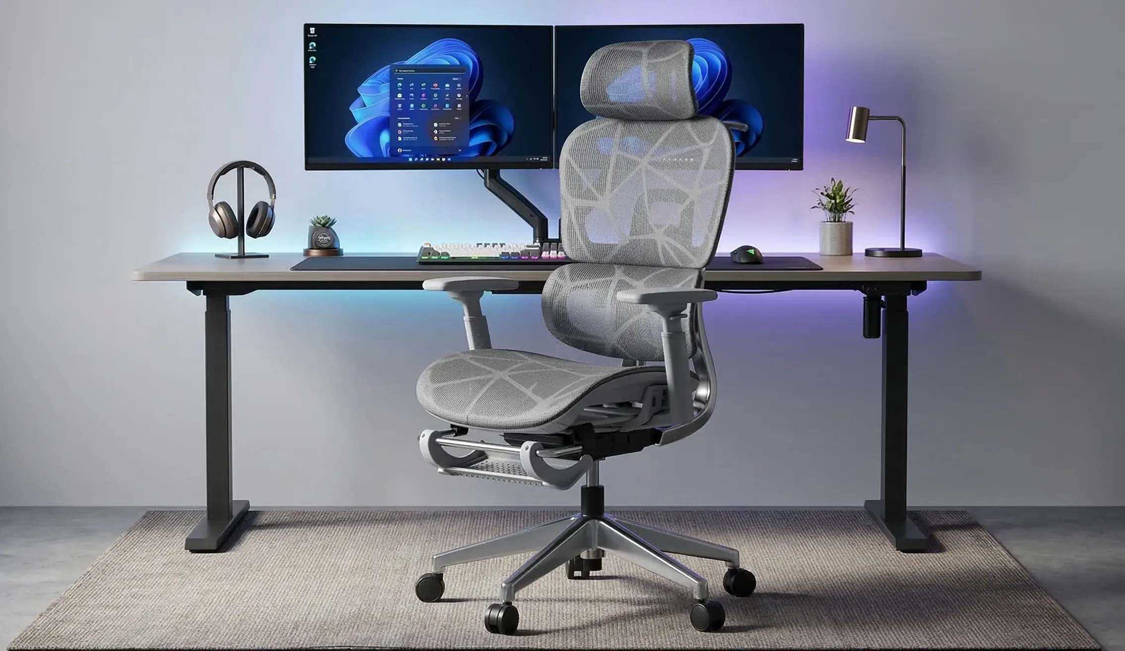 Ergonomic Mesh Office Chair with Adjustable Headrest